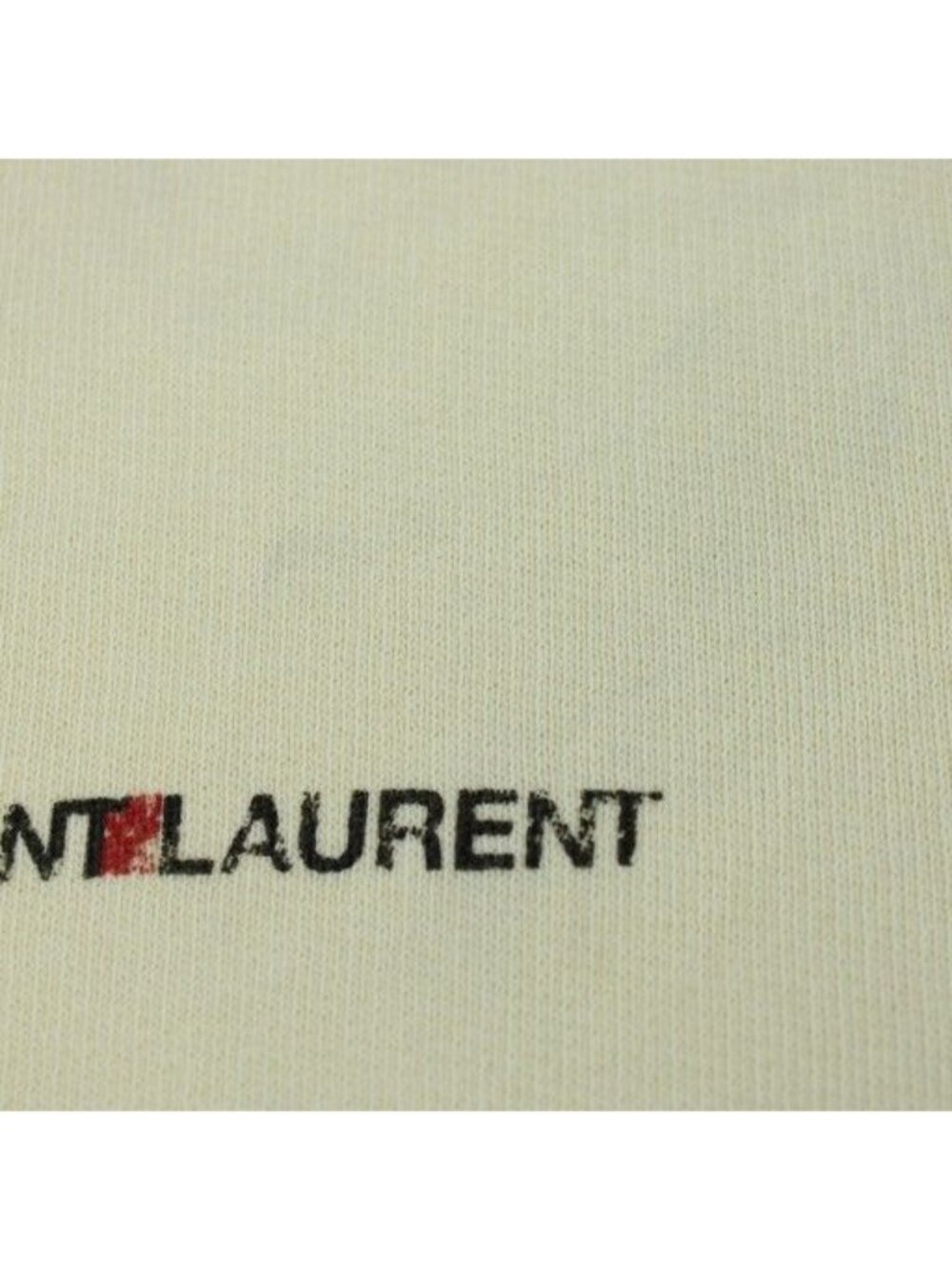 Saint Laurent Paris Sweatshirt M Ivory Logo Crewneck 17 Yb2 Ye7440 pp - Picture 7 of 9